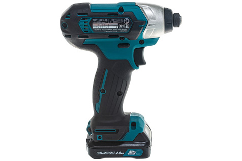 Гайковерт ударный MAKITA TD 110 DWAE, Li-ion, 10.8 В, 2.0 А/ч, квадрат 1/4" купить в СОМ