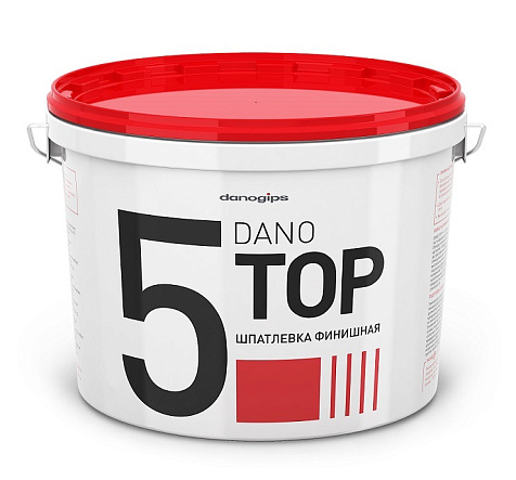 Шпатлевка полимерная Danogips DANO TOP финишная, 16.5 кг купить в СОМ