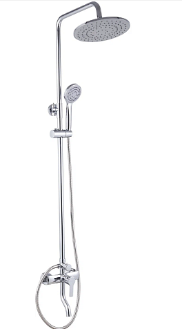 Система душевая Milardo Stripe STRSB1FM06, смеситель, тропический душ купить в СОМ