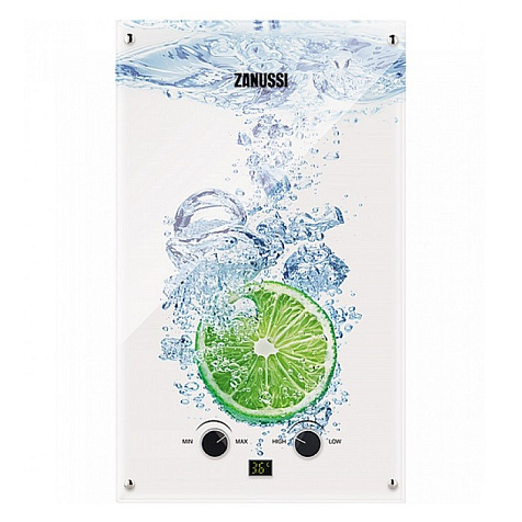 Водонагреватель проточный газовый ZANUSSI GWH10 Fonte Glass Lime купить в СОМ
