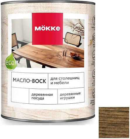 Масло Mokke, для столешниц и мебели, дуб, 0.75 л купить в СОМ