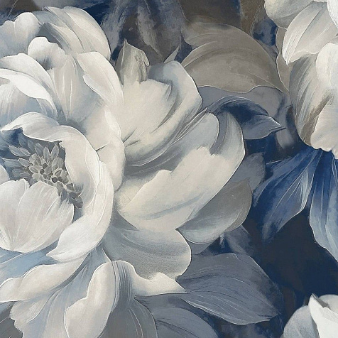 Обои виниловые на флизелиновой основе 79405А Grandeco PEONY, 1.06 х 10.05 м . купить в СОМ