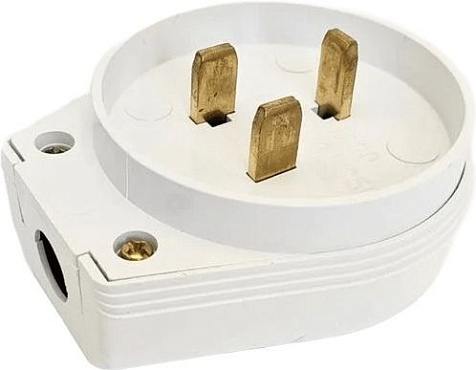Разъем TOKOV ELECTRIC  РШ-ВШ 32А 250В 2Р+РЕ открытой установки белый купить в СОМ