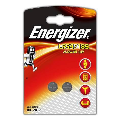 Элемент питания алкалиновый Energizer Alkaline LR54/189 G10, BL2 купить в СОМ