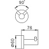 Крючок Haiba HB8305-2, двойной, нержавеющая сталь купить в СОМ