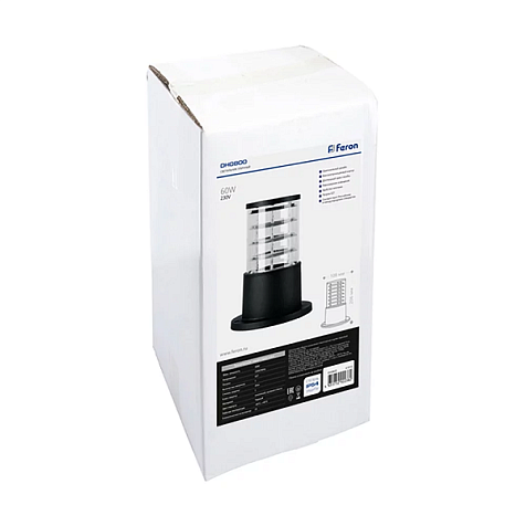 Светильник FERON DH0800 НБУ-60w столб Е27 IP54 черный купить в СОМ