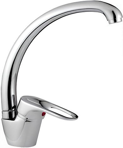Смеситель для мойки Frap F4128-B, хром купить в СОМ
