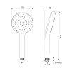 Лейка для душа Milardo Essential ESS1F11M18, хром купить в СОМ