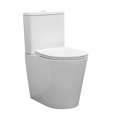 Унитаз-компакт Comforty CF41273S, безободковый, дюропласт, микролифт купить в СОМ