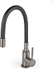 Смеситель для мойки Wasser Zimmer ZM-7728-2Q-767, нержавеющая сталь, графит купить в СОМ