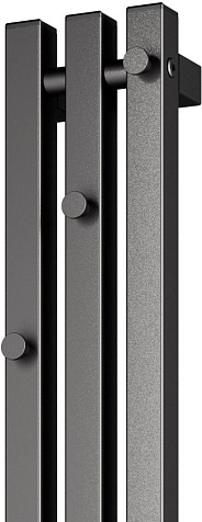 Полотенцесушитель электрический Indigo Style 3 PRO (electro) 1200 х130 мм, графит, универсальный, таймер купить в СОМ