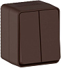 Выключатель AtlasDesign PROFI54 2кл. ОП коричневый IP54 10AX ATN546051 купить в СОМ