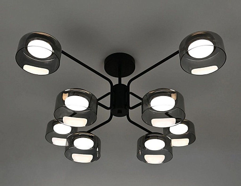 Люстра Linvel MS 1227/8 Паго Чёрный GX53 max.9W 810х810х325мм купить в СОМ
