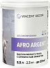 Покрытие декоративное Vincent Decor Afro Argent, фактура мелкого песка, серебристый эффект, 2.5 л купить в СОМ