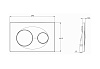 Кнопка для инсталляции Azario AZ-8200-0014, золото матовый круглая купить в СОМ