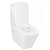 Унитаз-компакт Azario Quadro AZ-2175UQ1, безободковый, торнадо, сиденье микролифт, белый купить в СОМ