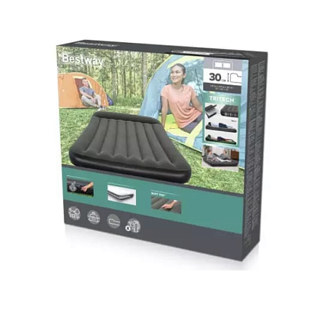 Матрас надувной Bestway 67681 191х137х30см Pavillo Tritech Airbed Full купить в СОМ