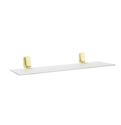 Полка для ванной Kleber Gold KLE-GOLD034, стекло купить в СОМ