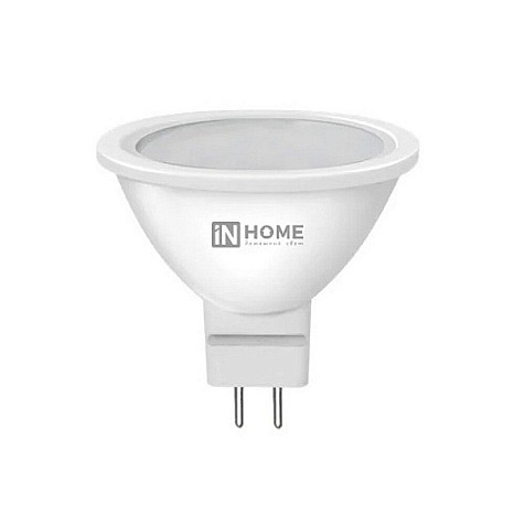 Лампа светодиодная IN HOME, 6Вт 230В GU5.3 4000К купить в СОМ