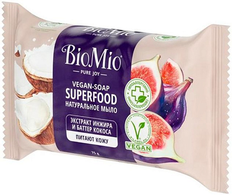 BioMio Мыло туалетное Bio-Soap Инжир 75г купить в СОМ
