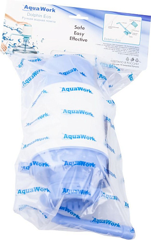 Насос для кулера ручной Aqua work Dolphin ECO, голубая, пакет купить в СОМ