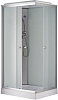 Кабина душевая Loranto CS-5180-13L F, 100 х80 х215 см, поддон 13 см, белое стекло купить в СОМ