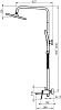 Система душевая Azario Escaro AZ-K2374GR, смеситель, тропический душ, серый графит купить в СОМ