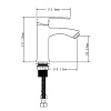 Смеситель для раковины Ammore A1009-C, белый купить в СОМ