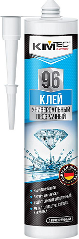 Клей 96 KIM TEC универсальный, кристально-прозрачный, 280мл купить в СОМ