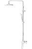 Система душевая Damixa Elara DX408541000, тропический душ, смеситель термостатический купить в СОМ
