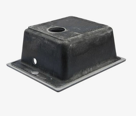 Мойка каменная Granit Bergg, Линди Z8Q4, 500х425х195 мм, черная купить в СОМ
