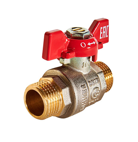 Кран шаровый 1/2" НН, бабочка Rommer купить в СОМ
