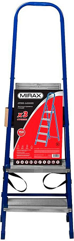 Стремянка MIRAX, 3 ступени, стальная купить в СОМ