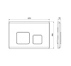 Кнопка для инсталляции Comforty CF5097FW, матовый белый купить в СОМ