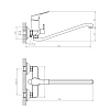 Смеситель для ванны Rossinka RS29-34, хром купить в СОМ