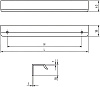Ручка накладная Edson 6004-160-MB 160MM L=200MM Матовый чёрный купить в СОМ