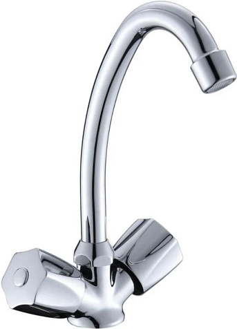 Смеситель для мойки Osgard Glan 72076, латунь, двухвентильный купить в СОМ