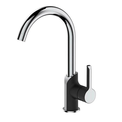 Смеситель для мойки Osgard Ionic 91073, латунь, черный-хром купить в СОМ