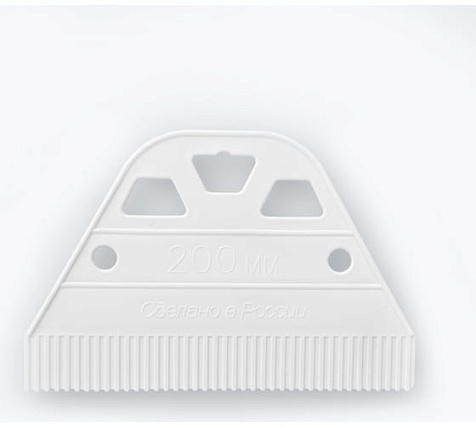 Шпатель для клея White Edition, пластик, 200 мм купить в СОМ