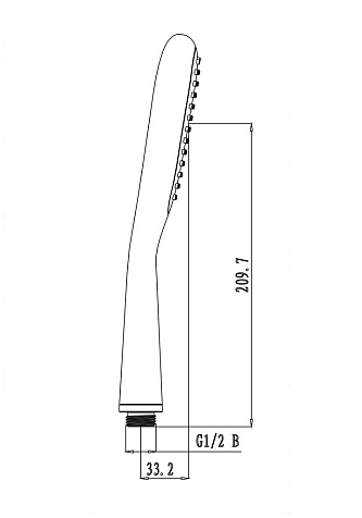 Лейка для душа Lemark LM0411C, 1 режим купить в СОМ