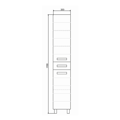 Пенал Comforty Модена-35 М купить в СОМ