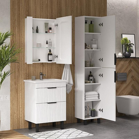 Зеркало-шкаф Volna Lotty LED 60, правый купить в СОМ
