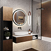 Зеркало Azario Манхэттен-лофт D770 мм, сенсор, рама пластик купить в СОМ