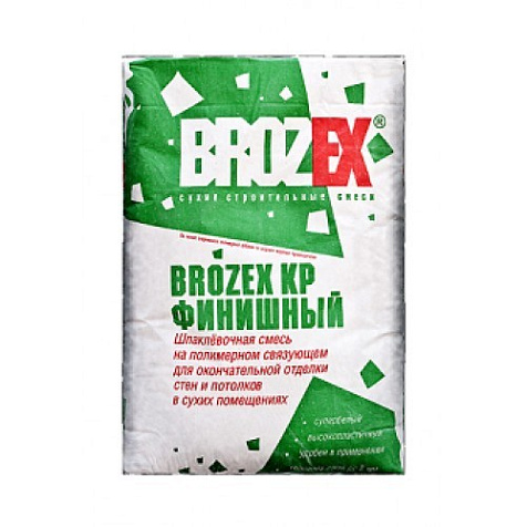 Шпаклевка полимерная Brozex WR 650 КР ФИНИШ + , 4 кг купить в СОМ