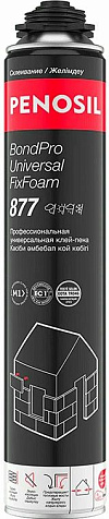 Клей-пена PENOSIL BondPro Universal FixFoam 877 профессиональная, универсальная, всесезонная, 750мл купить в СОМ
