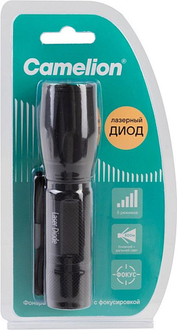 Фонарь ручной Camelion  LED51530 3xLR6, 1св/д,  5W, 200lm, алюм, 5 реж., ZOOM, до 200 м, BL купить в СОМ
