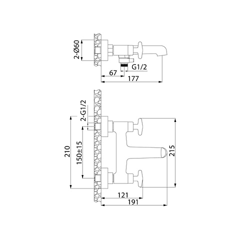 Смеситель для ванны Iddis Acros ACRSB02i02WA купить в СОМ