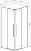 Ограждение душевое Vincea Slim-N VSS-4SN8010CLGM, 100 х80 см, профиль вороненная сталь, стекло 6 мм купить в СОМ