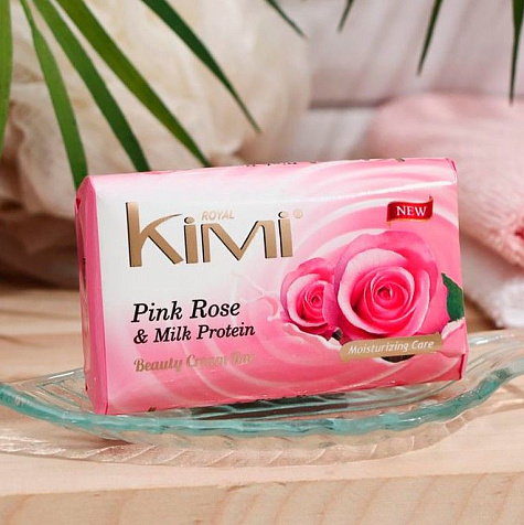 Мыло Royal Kimi  Розовая роза и Молочный протеин 80г купить в СОМ