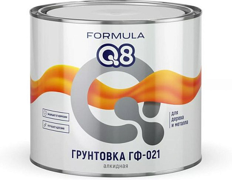 Грунтовка ГФ-021 Formula Q8, серая, 1.8 кг купить в СОМ